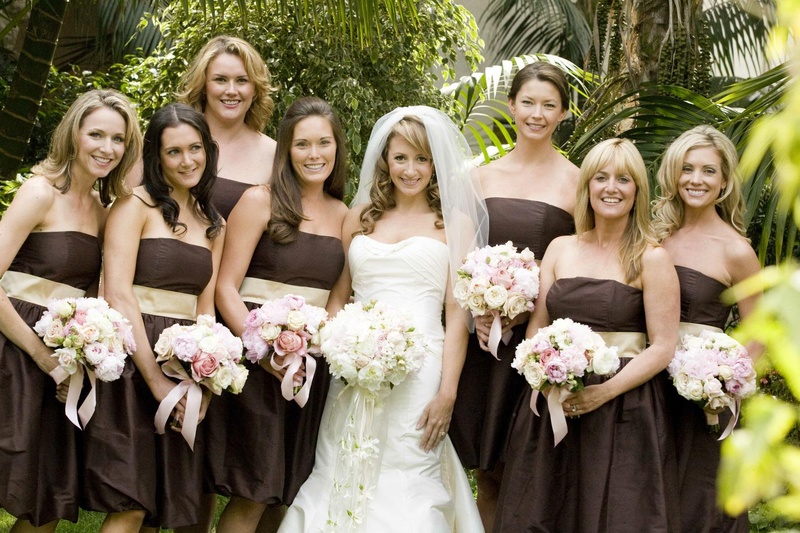 Brown Bridesmaids Dresses