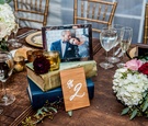 Table Number Propped Up with Books