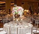 Romantic Pink, White & Light Green Centerpiece