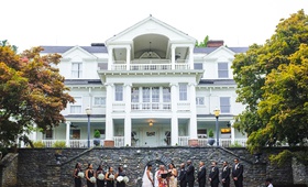Ceremony in Front of Estate
Photography: Kesha Lambert Photography
Read More:
http://www.insideweddings.com/weddings/sweet-simple-alfresco-wedding-with-gold-details-in-the-poconos/1242/ estate wedding, outdoor ceremony in front of estate