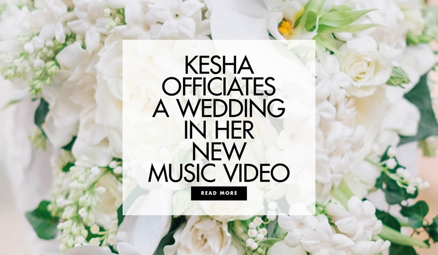 Kesha Officiates a Same-Sex Wedding in Her New Music Video
Article: Kesha Officiates a Same-Sex Wedding in Her New Music Video
Photography: Harwell Photography
Read More:
http://www.insideweddings.com/news/planning-design/kesha-officiates-a-same-sex-wedding-in-her-new-music-video/4336/ The song is part of a collection meant for LGBTQ weddings.