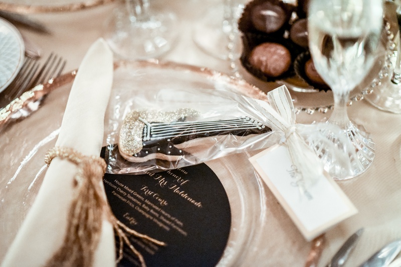 Guitar Cookie with Place Card
Photography: Joe Photo
Read More:
http://www.insideweddings.com/weddings/the-unique-and-intimate-wedding-of-trains-bassist-hector-maldonado/879/ guitar cookie paired with wedding place card Train bassist Hector Maldonado wedding
