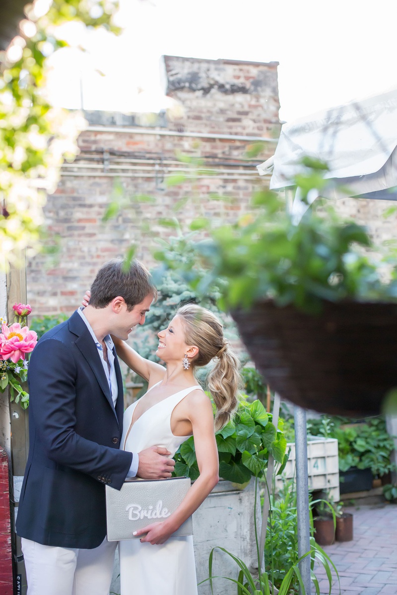 Bride-to-Be with Future Husband and Bag
Photography: Maya Myers Photography
Read More:
http://www.insideweddings.com/weddings/colorful-tented-rehearsal-dinner-with-garden-elements-in-brooklyn/1188/ rehearsal dinner photography, bride clutch bag, rehearsal dinner outfit inspiration