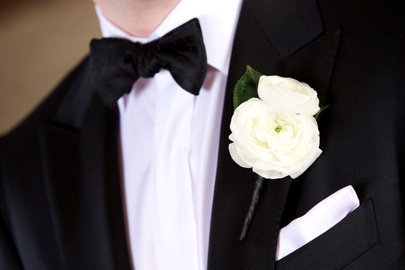 Boutonnieres Photos Ranunculus Boutonniere on Tux Lapel Inside Weddings