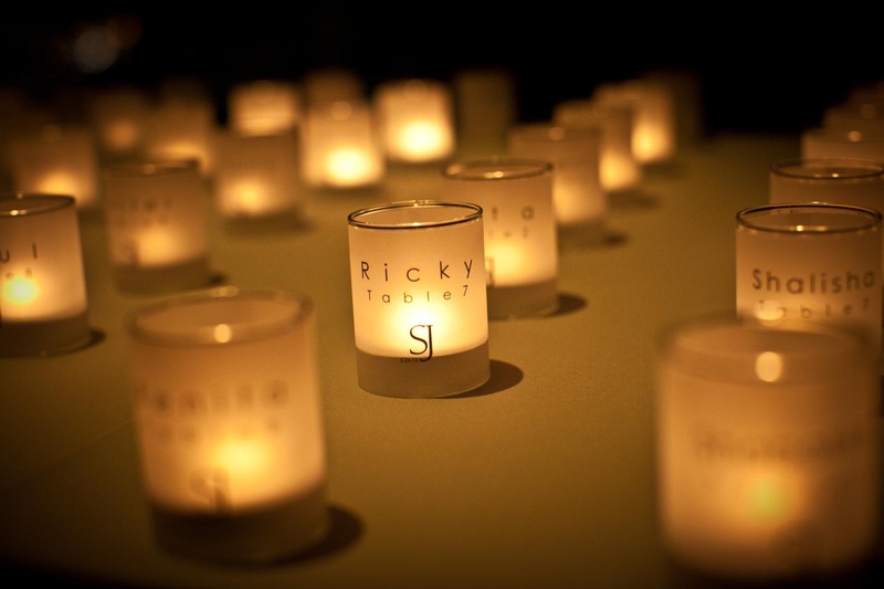 Candle Table Numbers
Photography: Collins Metu Photography
Read More:
http://www.insideweddings.com/weddings/sarita-minor-and-jarett-dillard/432/ Custom candle votives with wedding table assignments