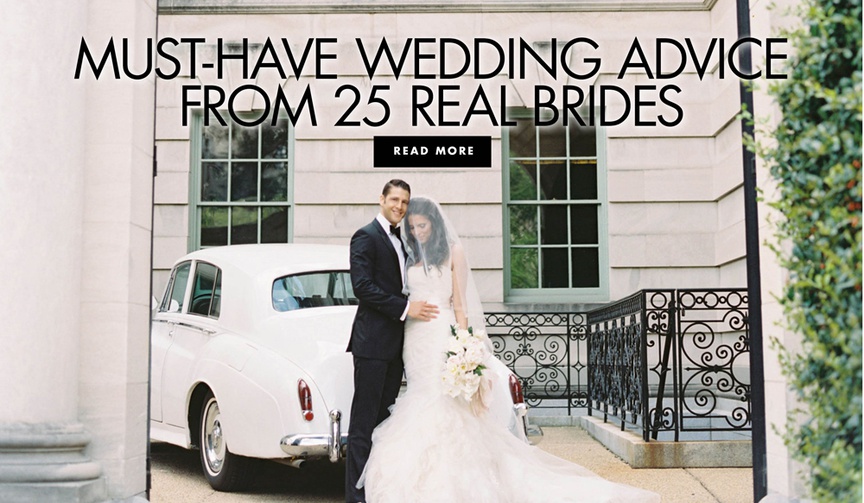 must have wedding advice from 25 real brides
