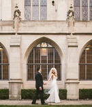 Bride %26 Groom Walking in Chicago
Photography: Peter Gubernat Photography
Read More:
http://www.insideweddings.com/weddings/spring-real-wedding-with-ivory-blush-gold-details-in-chicago/1184/ Bride in dimitra's bridal couture wedding dress veil groom in suit chicago venue