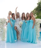 Aquamarine Bridesmaid Dresses
Photography: Kris Kan
Read More:
http://www.insideweddings.com/weddings/joanna-krupa-and-romain-zago/515/ Joanna Krupa's bridesmaids in blue dresses