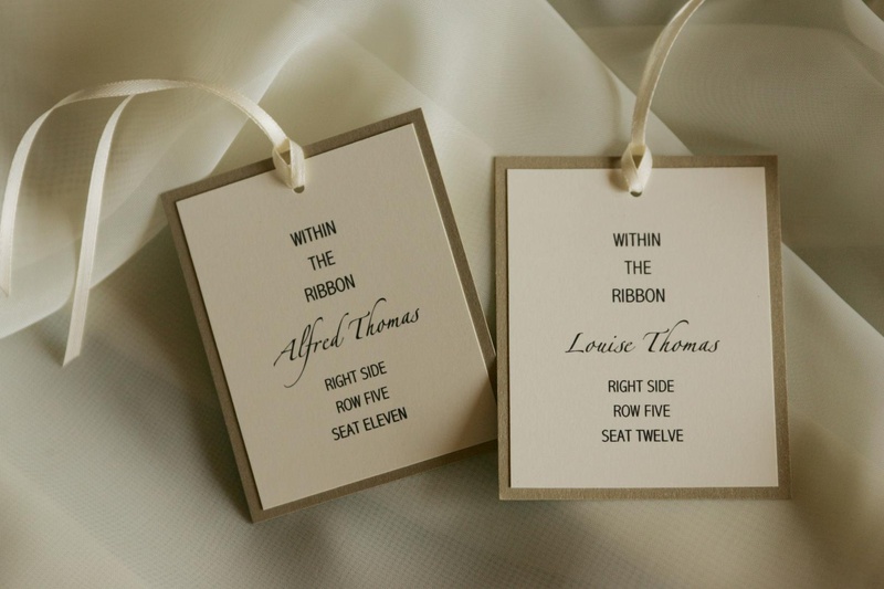 Ceremony Chair Assignments
Photography: Lyn Sims Photographer
Read More:
http://www.insideweddings.com/weddings/glamorous-fall-wedding-with-garden-touches-in-tucson-arizona/258/ Ivory and white assigned seating cards