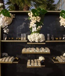 Black %26 Gold Escort Card Display
Photography: Curtis Dahl Photography
Read More:
http://www.insideweddings.com/weddings/luxury-wedding-with-an-art-deco-theme-in-southern-california/1122/ Wedding reception outdoor cocktail hour black gold escort card display seating assignments