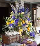 Grand Purple-and-Yellow Arrangement, Display
Photography: Elizabeth Solano for John Solano Photography
Read More:
http://www.insideweddings.com/weddings/colorful-spring-bridal-shower-on-a-rooftop-in-new-york-city/965/ grand purple yellow arrangement display new york city bridal shower trunk bottles