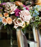 Multicolored Bridesmaid Bouquet
Photography: Nathaniel Edmunds Photography
Read More:
http://www.insideweddings.com/weddings/church-ceremony-ballroom-soiree-inspired-by-the-streets-of-italy/1130/ Wedding ideas colorful wedding flowers pink rose lavender peach orange blue green flowers