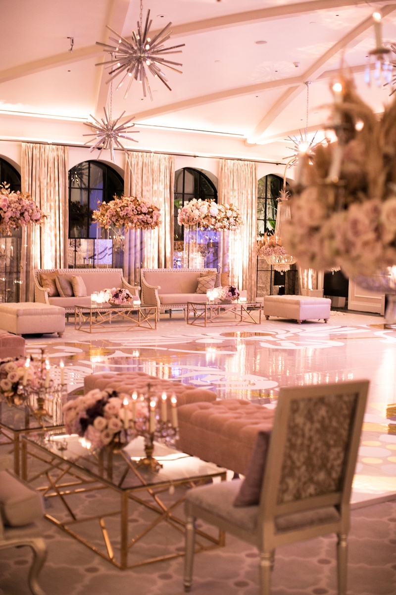 Velvet Settees Around Dance Floor
Photography: Samuel Lippke Studios
Read More:
http://www.insideweddings.com/weddings/glamorous-alfresco-ceremony-ballroom-reception-and-after-party/1041/ Wedding after party seating areas around dance floor starburst chandelier high centerpiece gold