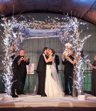 Couple's First Kiss Under Chuppah
Photography: Ira Lippke Studios
Read More:
http://www.insideweddings.com/weddings/chic-classic-new-york-city-wedding-with-personal-touches/783/ a bride and groom share their first kiss as a married couple at the end of their jewish ceremony