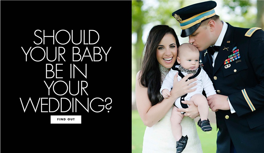 How to Include Your Baby in Your Wedding
Article: How to Include Your Baby in Your Wedding
Photography: Kortnee Kate
Read More:
http://www.insideweddings.com/news/planning-design/how-to-include-your-baby-in-your-wedding/4682/ Should your baby be in your wedding child suggestions for brides and grooms