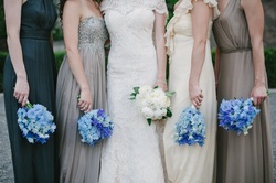 Photography: Amy %26 Stuart Photography
Read More:
http://www.insideweddings.com/inspiration/board/168/iwadmin2/something-blue-wedding-details/ bridesmaid bouquets of blue flowers