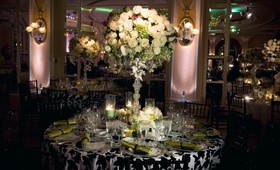 Beverly Hills Ballroom Reception
Photography: John Solano Photography
Read More:
http://www.insideweddings.com/weddings/chic-black-white-green-wedding-at-the-beverly-hills-hotel/254/ Ballroom wedding with black, white and green decorations