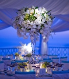 Oceanfront Reception Décor
Photography: Jay Lawrence Goldman Photography
Read More:
http://www.insideweddings.com/weddings/glamorous-oceanside-wedding-at-a-malibu-estate/253/ White billowing fabric tent and ocean view