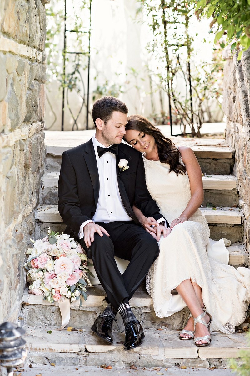 Private Moment, Bride %26 Groom Sitting
Photography: Laurie Bailey Photography
Read More:
http://www.insideweddings.com/weddings/oceanfront-wedding-ceremony-classic-romantic-ballroom-reception/854/ private moment between bride and groom before wedding ceremony black tuxedo white gown sheath dress