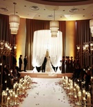 Candlelit Chicago Ceremony
Photography: KingenSmith
Read More:
http://www.insideweddings.com/weddings/interfaith-candlelit-ceremony-glamour-purple-reception/370/ Skyline Room Trump International Hotel ceremony