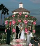 Garden Gazebo Ceremony
Photography: Michael Adams Photography
Read More:
http://www.insideweddings.com/weddings/a-romantic-pink-rose-wedding-at-empire-polo-club-in-california/46/ Flowers and greenery decorate gazebo