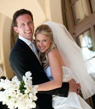 Beverly Hills Couple
Photography: John Solano Photography
Read More:
http://www.insideweddings.com/weddings/beverly-hills-summer-wedding-with-flower-details/326/ Groom with striped tie and bride in veil with tulips