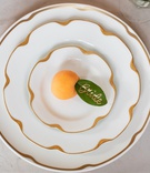 Apricot Place Card
Photography: Collin Pierson Photography
Read More:
http://www.insideweddings.com/weddings/romantic-garden-inspired-styled-wedding-shoot-with-peach-hues/1191/ fresh apricot with leaf and gold calligraphy, styled shoot wedding inspiration, unique place cards