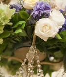 Floral Decor
Photography: Images by Berit, Inc.
Read More:
http://www.insideweddings.com/weddings/opulent-summer-wedding-in-new-york-city/322/ Wedding arrangement of purple, white, and green flowers with greenery and crystals