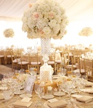 Elegant Crystal Centerpiece
Photography: Amanda Sudimack for Artisan Events
Read More:
http://www.insideweddings.com/weddings/a-fairy-tale-wedding-fit-for-former-miss-illinois/569/ Waterford crystal wedding centerpiece with white rose and hydrangea
