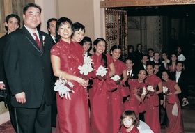 Red Bridesmaid Dresses
Photography: Andy Tecson Photography, Raymund Isaac, and Fidel Lirio Photography
Read More:
http://www.insideweddings.com/weddings/lea-salonga-and-robert-chien/62/ Filipino bridesmaid gowns in red with matching baskets