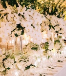 Wedding Table Filled with Flowers
Photography: Harwell Photography
Read More:
http://www.insideweddings.com/weddings/traditional-church-ceremony-luxury-ballroom-reception-in-atlanta/1096/ Wedding reception long table antique linen tablecloth white flowers greenery orchids lilies tall