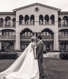 Bride %26 Groom in Front of Hotel Venue
Photography: Triple Cord Photography
Read More:
http://www.insideweddings.com/weddings/destination-wedding-with-outdoor-reception-lavish-after-party/982/ Black and white photo of bride and groom in front of grand del mar in san diego california wedding