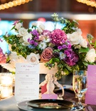 Purple Wedding Reception Menus
Photography: Roey Yohai Studios
Read More:
http://www.insideweddings.com/weddings/romantic-new-york-real-wedding-with-upscale-summer-camp-feel/1327/ wedding reception paper goods purple menu with gold type and white wine list pink purple centerpiece