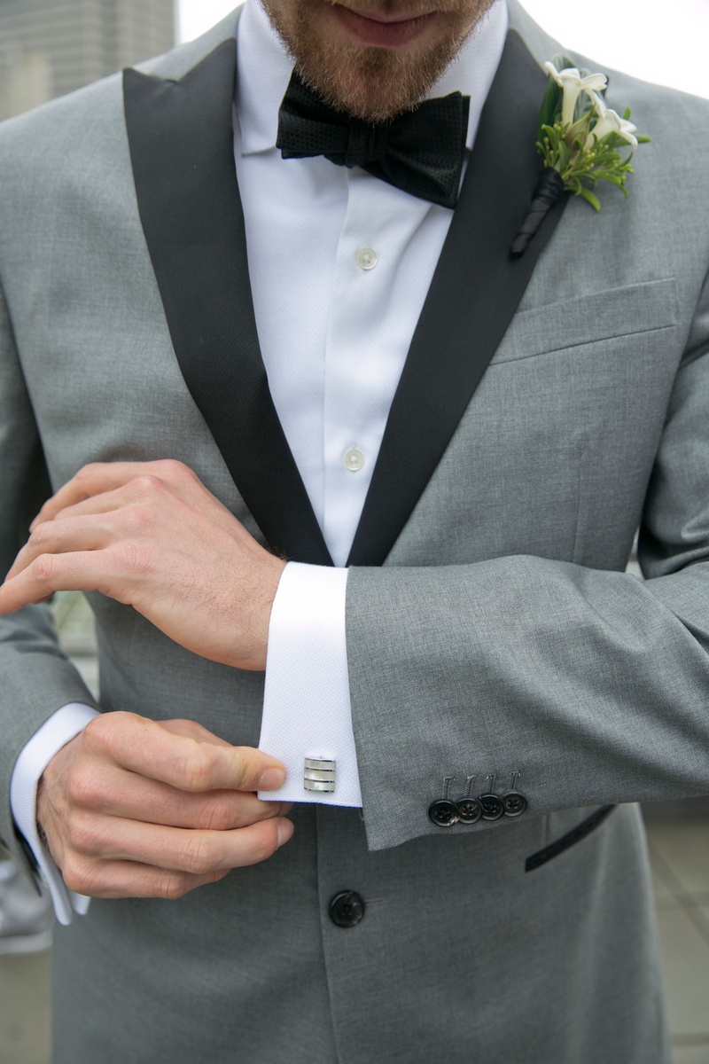 Grooms & Groomsmen Photos Hunter Pence's Cuff Links Inside Weddings