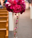 Pink Aisle Flowers
Photography: D. Park Photography
Read More:
http://www.insideweddings.com/weddings/a-black-white-pink-wedding-in-august-inspired-by-cherry-blossoms/617/