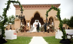 Morrocan-Inspired Ceremony Structure
Photography: John Solano Photography
Read More:
http://www.insideweddings.com/weddings/amanda-langston-and-nicholas-barnett/310/ The Grand Del Mar outdoor pavilion wedding ceremony