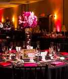 Pink and Black Reception
Photography: D. Park Photography
Read More:
http://www.insideweddings.com/weddings/a-black-white-pink-wedding-in-august-inspired-by-cherry-blossoms/617/ Pink and black Hotel Maya wedding reception theme
