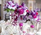Hot Pink & Purple Centerpieces