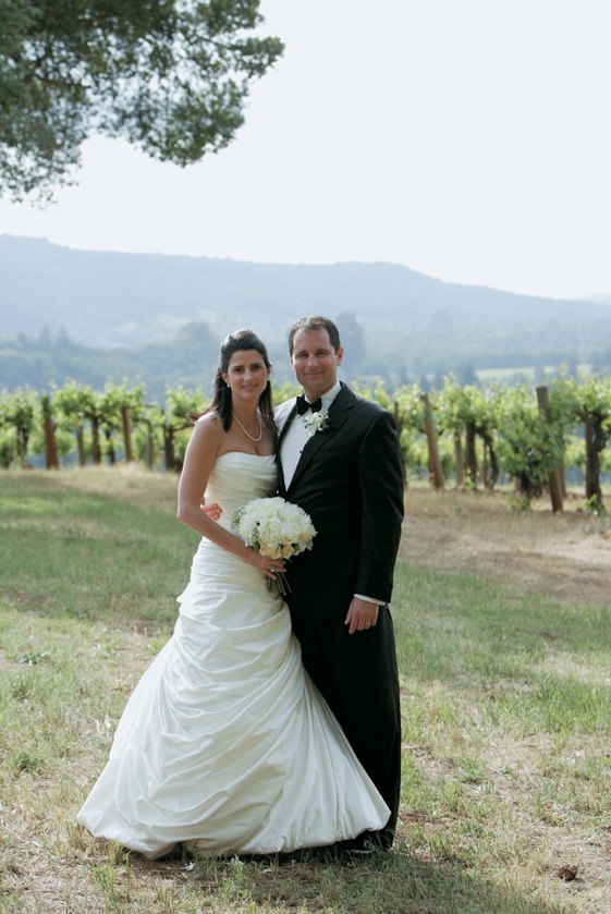 Bride and Groom
Photography: Sherman Chu Photographer
Read More:
http://www.insideweddings.com/weddings/elegant-garden-style-vineyard-wedding-in-sonoma-california/205/ Bride in a Pnina Tornai gown and groom in a black tuxedo at Kunde Estate Vineyards