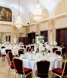 Classic Reception in Germany
Photography: Cornelia Lietz Photography
Read More:
http://www.insideweddings.com/weddings/fairy-tale-wedding-abroad-at-castle-in-grooms-hometown-in-germany/1374/ wedding reception burgundy and gold velvet chairs greenery white flower centerpieces chandeliers