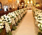 All-White Ceremony Flowers