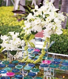 Agate Slices on Glass Tables
Photography: Nancy Cohn Weddings
Read More:
http://www.insideweddings.com/weddings/catholic-ceremony-organic-elegant-reception-at-the-breakers/1275/ pink and blue agate slices for escort cards on glass tables