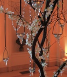 Tree-Like Centerpiece
Photography: Artistic Weddings Photography
Read More:
http://www.insideweddings.com/weddings/celebrity-stylist-anya-sarres-incredible-san-francisco-wedding/223/ Branch centerpiece with crystals, orchids, and candles