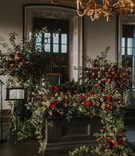 Moody Florals at Historic Ceremony Venue
Photography: Steve DePino
Read More:
http://www.insideweddings.com/weddings/sophisticated-wedding-at-historic-venues-in-newport-rhode-island/1247/ the colony house newport rhode island wedding moody flowers judicial chamber gold chandelier