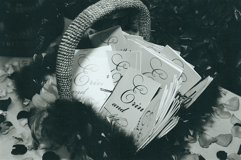 Black and White Basket of Programs
Photography: Simone %26 Martin Photography
Read More:
http://www.insideweddings.com/weddings/a-midsummer-nights-dream-wedding-in-beverly-hills-california/58/ basket filled with wedding programs