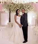 Bride %26 Groom at Luxury Atlanta Ceremony
Photography: Milanés Photography
Read More:
http://www.insideweddings.com/weddings/opulent-ballroom-wedding-with-coral-gold-color-palette-in-atlanta/1240/ bride and groom on white ceremony aisle orchid tall taper candles gold chairs circle flower