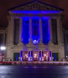 Illuminated Reception Venue
Photography: Davide DePas
Read More:
http://www.insideweddings.com/weddings/opulent-washington-dc-wedding-with-golden-details/547/ Andrew W. Mellon Auditorium in Washington, D.C.