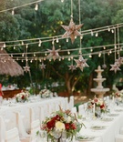 Welcome Party in Sayulita, Mexico
Photography: Carrie King Photographer
Read More:
http://www.insideweddings.com/weddings/destination-rehearsal-dinner-and-welcome-party-in-sayulita-mexico/1045/ Wedding rehearsal dinner welcome party white tables low burgundy centerpiece star lantern lights