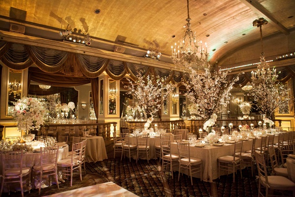 Formal Manhattan Wedding With Opulent Ballroom Decor Inside Weddings