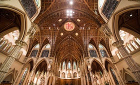 Tall Arches at Chicago Church
Photography: Carasco Photography
Read More:
http://www.insideweddings.com/weddings/traditional-ceremony-ballroom-reception-in-downtown-chicago/1197/ wedding cathedral venue church in chicago holy name cathedral stained glass windows arches